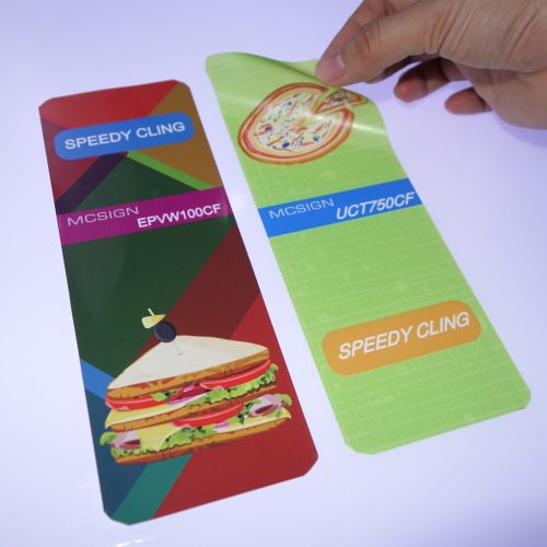 Static Cling White and Clear