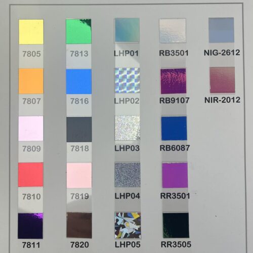 Metallized, Hologram, Rainbow Films